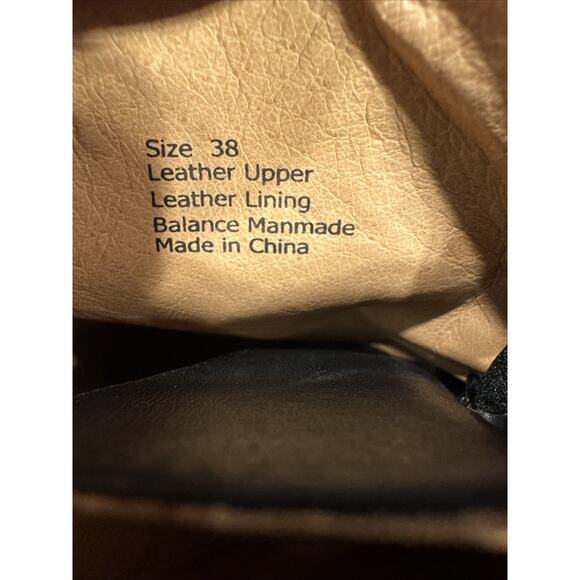 Matiko Emma Boots Black Leather Lace Up Heeled US Size: 7.5-8 (EU 38) Whimsical - Picture 7 of 12